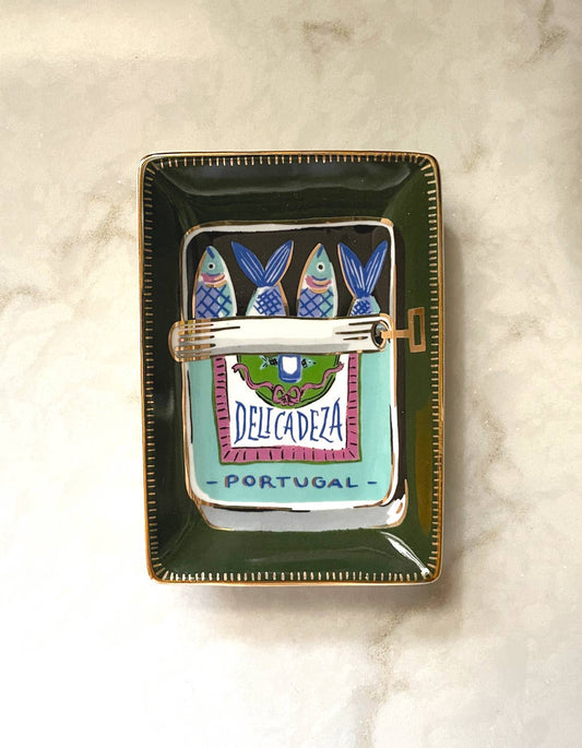 Sardines Porcelain Dice Dish