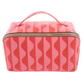 Jumbo Zip Tile Bag: Pink Waves