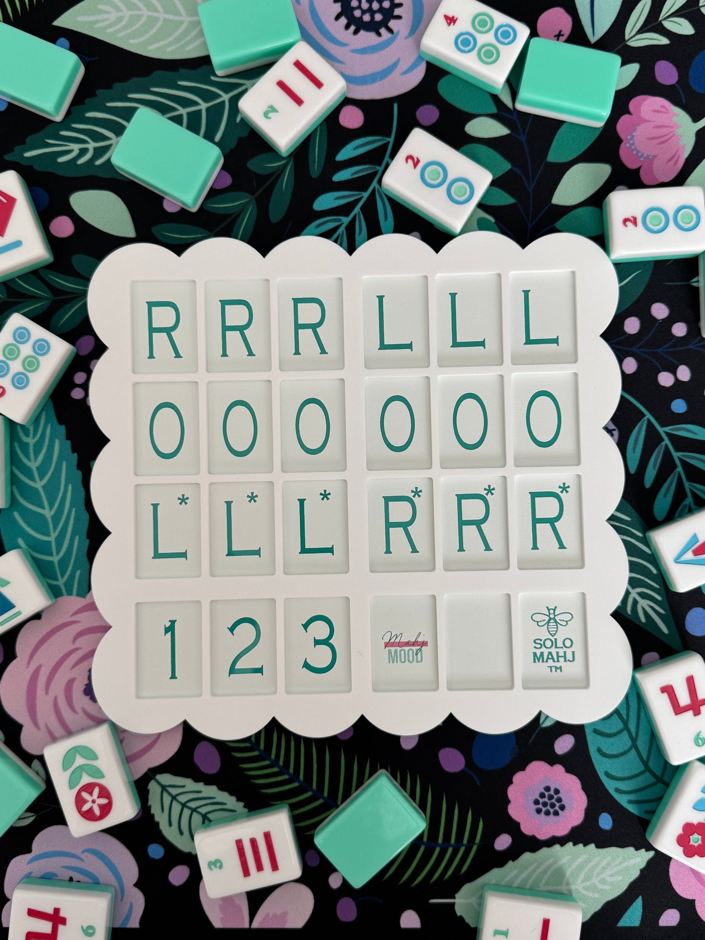 Mahj Mood X SOLOMAHJ Teal Collab Board (Poppy/Large Size)