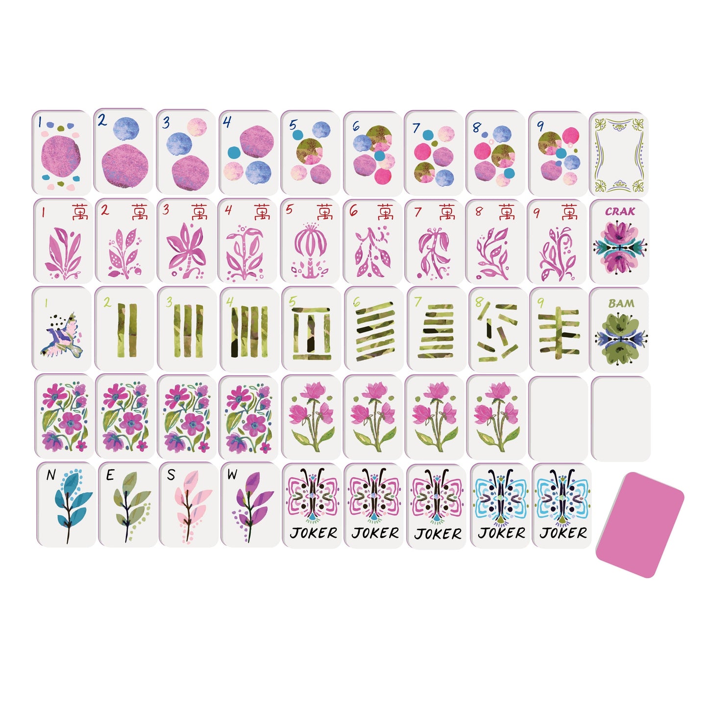 Amina Mahjong Tiles (Preorder-Expected ship date 9/15/26) Fits Clover SoloMahj board