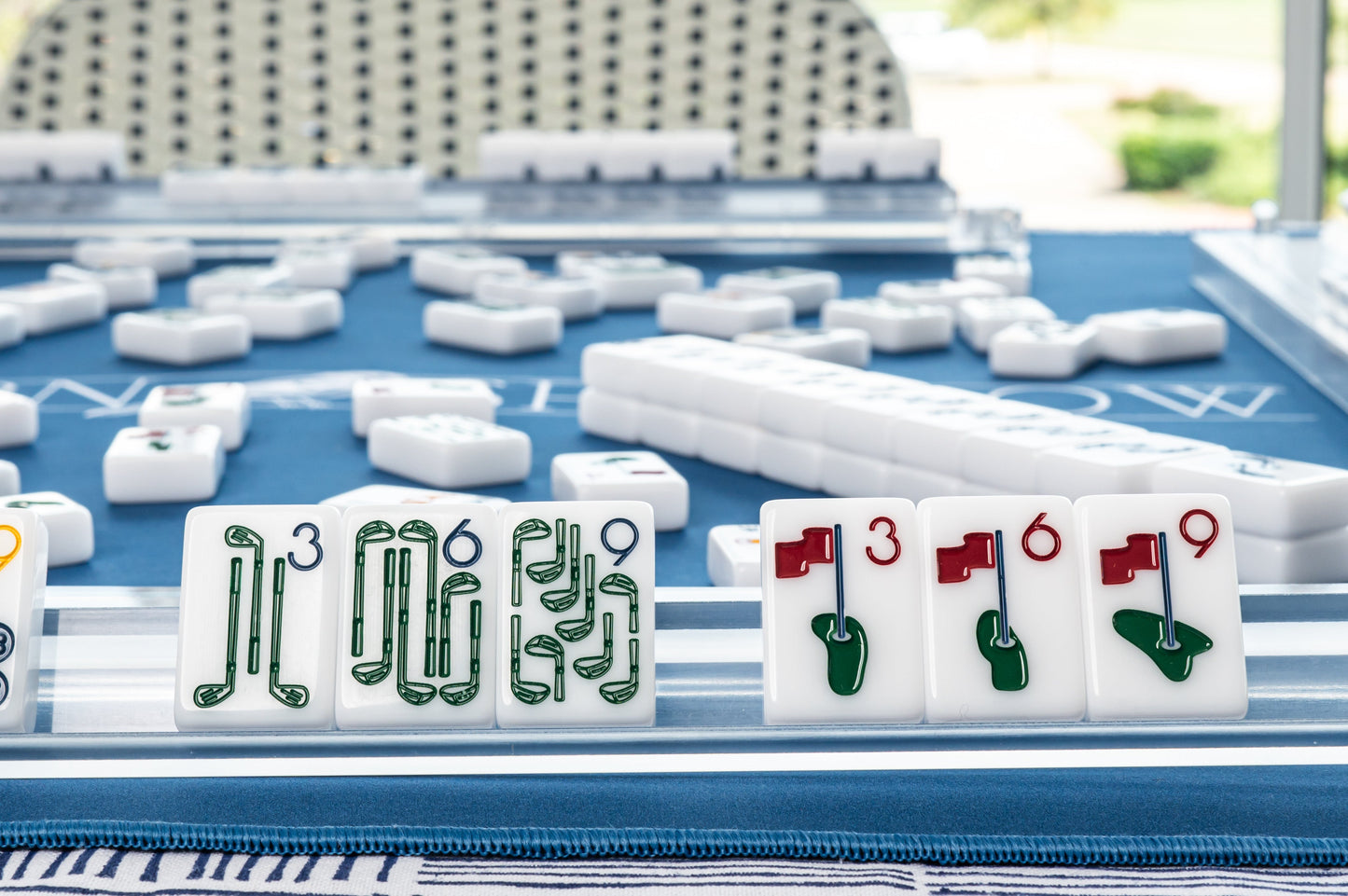 THE COUNTRY CLUB MAHJONG TILE SET-FITS THE POPPY SOLOMAHJ BOARD