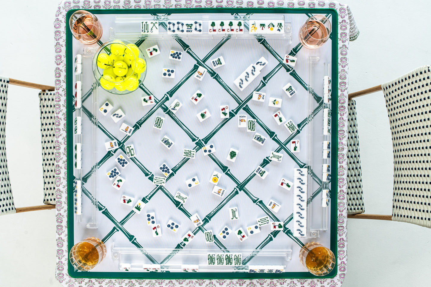 THE COUNTRY CLUB MAHJONG TILE SET-FITS THE POPPY SOLOMAHJ BOARD