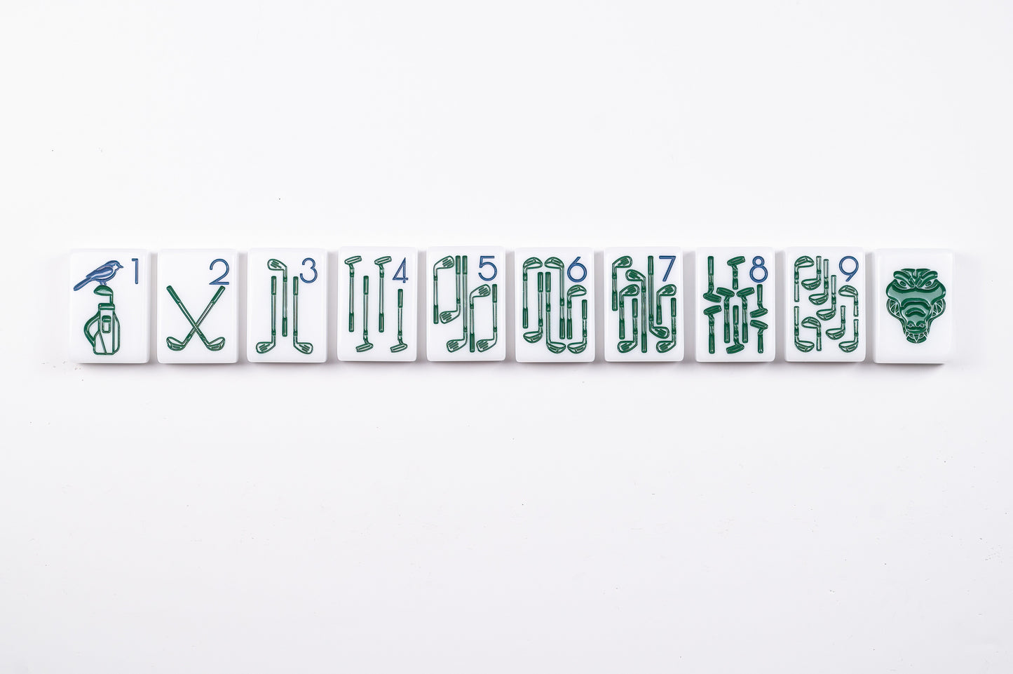 THE COUNTRY CLUB MAHJONG TILE SET-FITS THE POPPY SOLOMAHJ BOARD