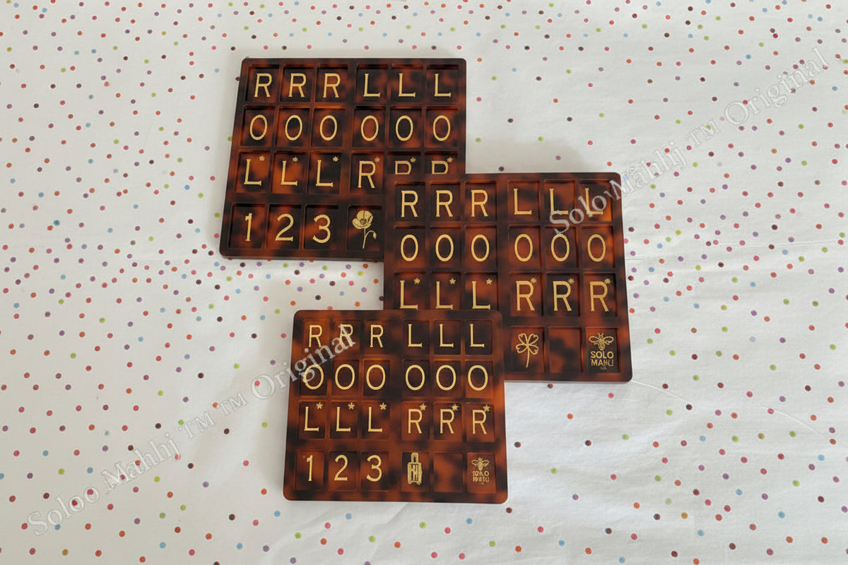 SoloMahj Poppy Board – Tortoise Special Edition (Large Tiles)