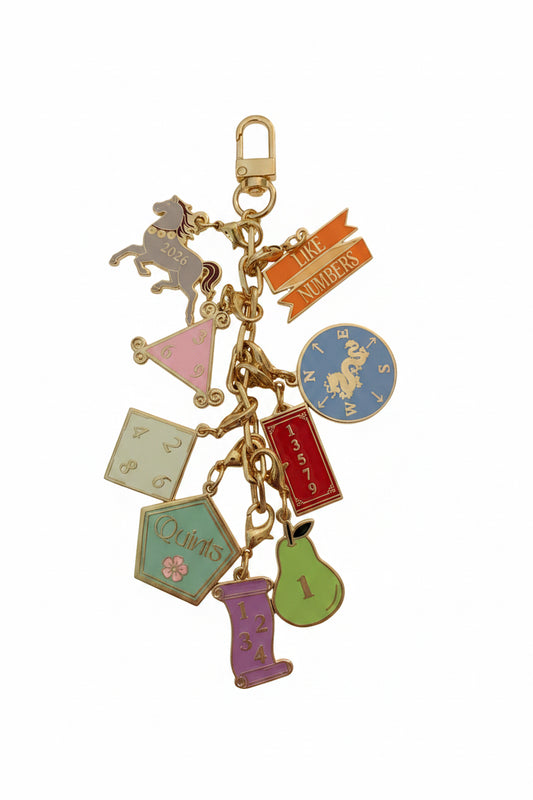 2026 Mahjong Card Charm Collection – Complete  Set with Chain
