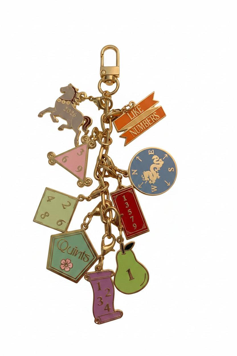 Singles & Pairs Mahjong Charm – Gold Cloisonné Keepsake | SoloMahj
