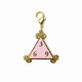 369 Mahjong Charm – Gold Cloisonné Keepsake | SoloMahj