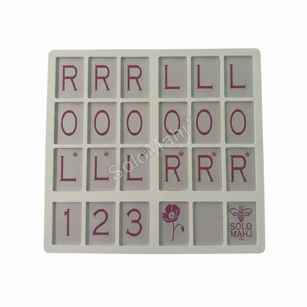 Pink Poppy SoloMahj board