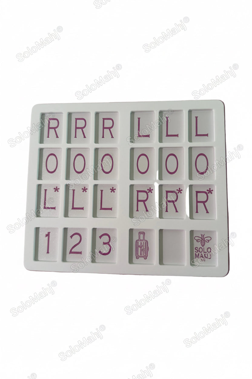 Pink SoloMahj Weekender game board