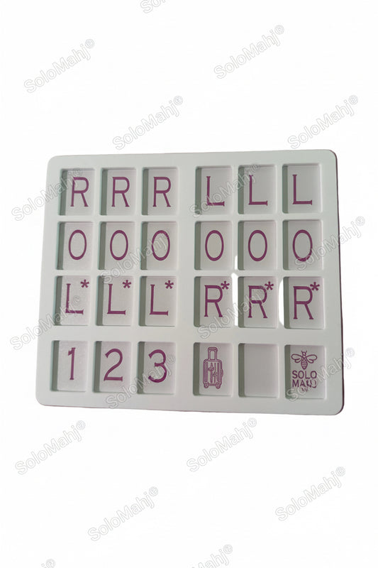 Pink SoloMahj Weekender game board