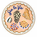 porcelain dish with seashells