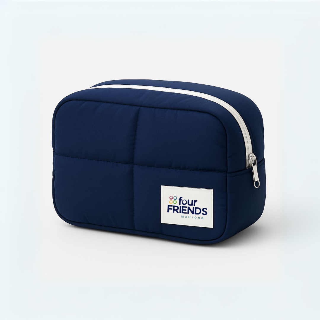 Navy Architectural Mahjong Tile Set-Fits the Poppy SoloMahj Board