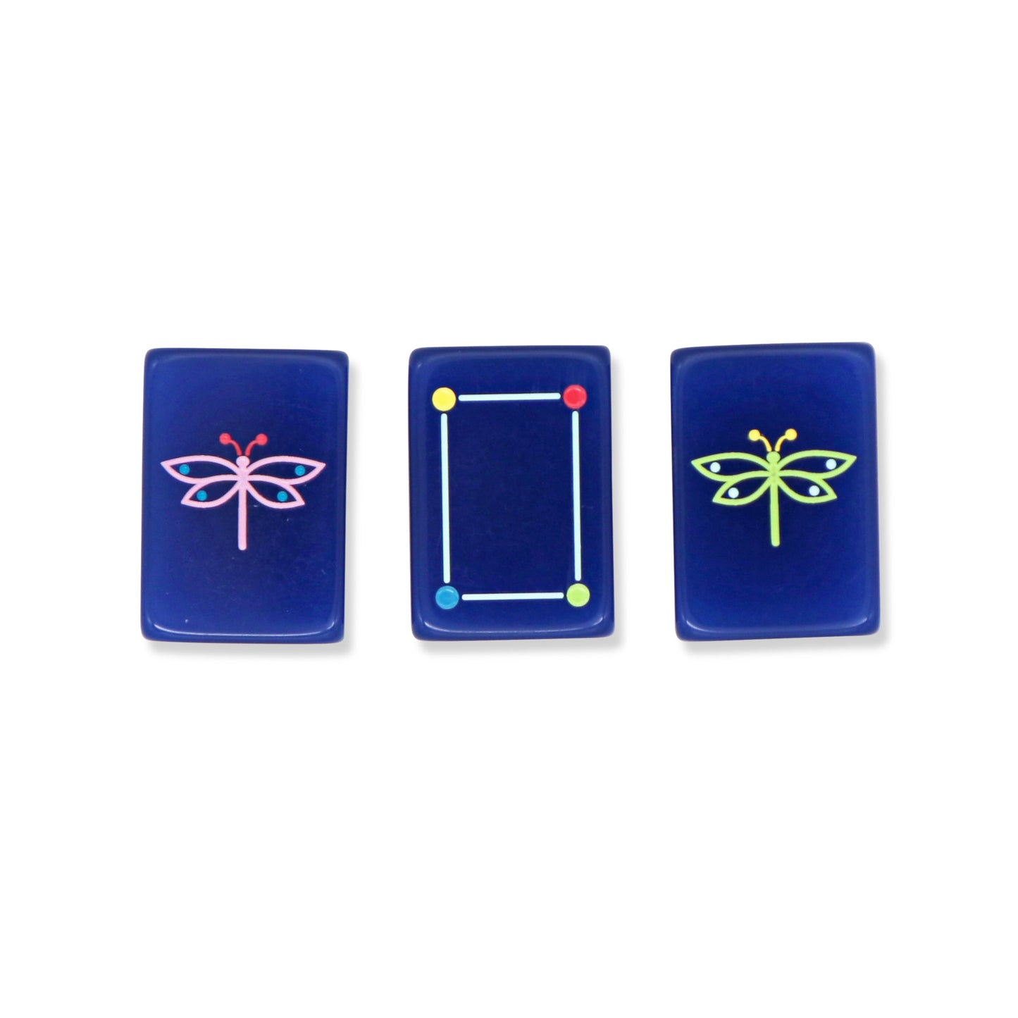 Navy Architectural Mahjong Tile Set-Fits the Poppy SoloMahj Board