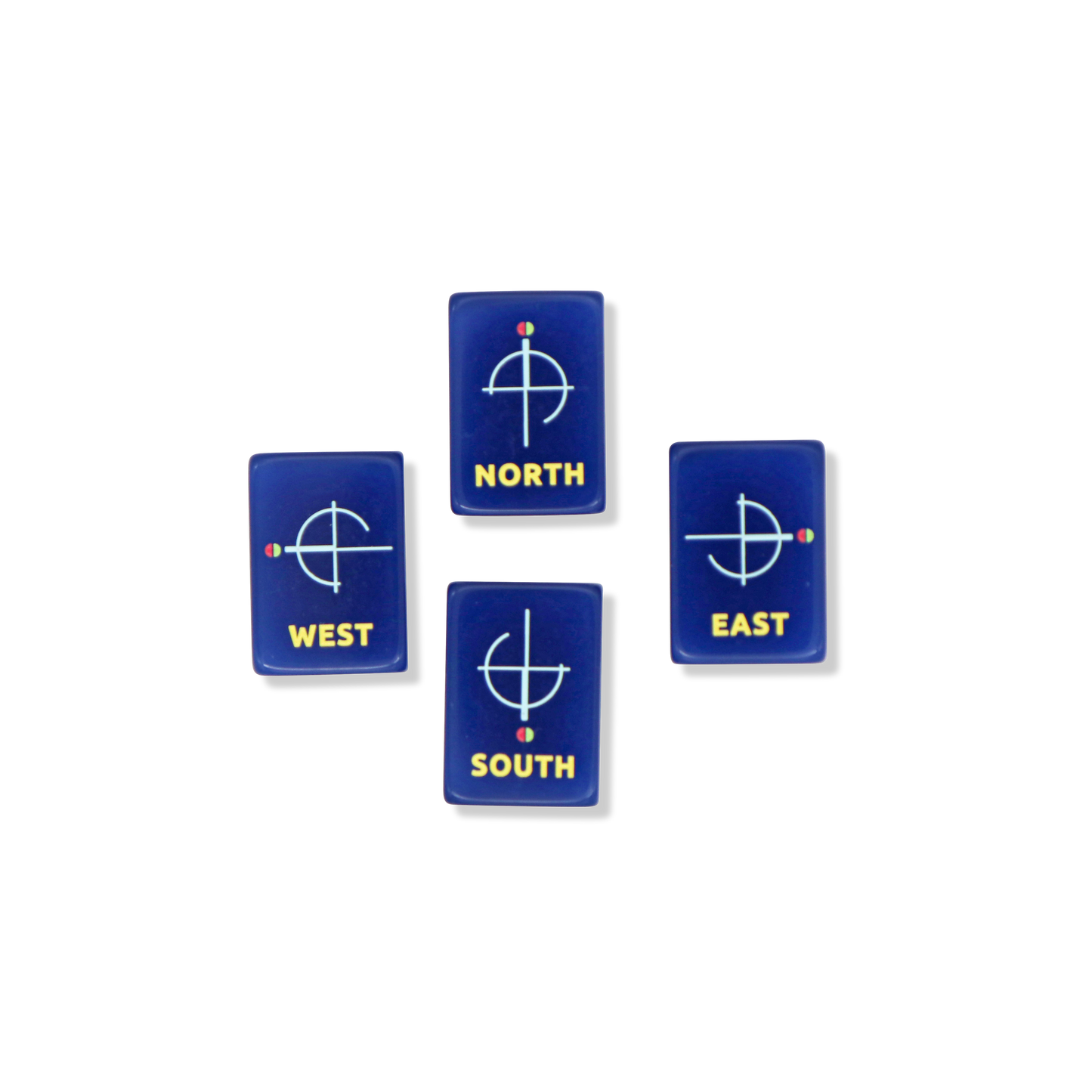 Navy Architectural Mahjong Tile Set-Fits the Poppy SoloMahj Board