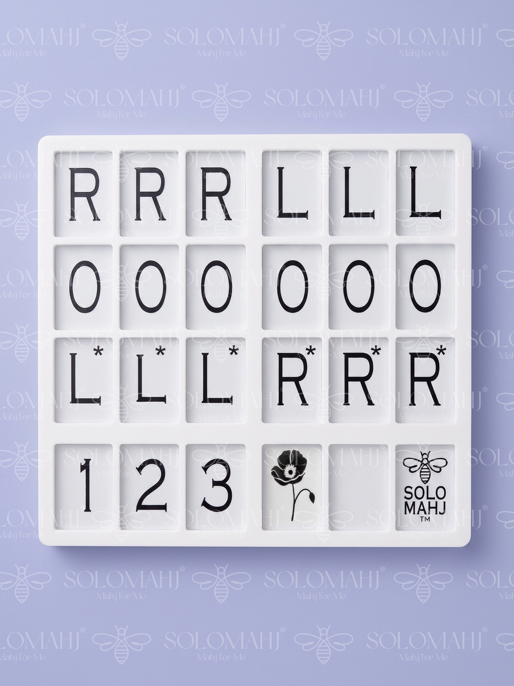 SoloMahj Poppy Board – Solitaire Mahjong for Larger Tiles Navy