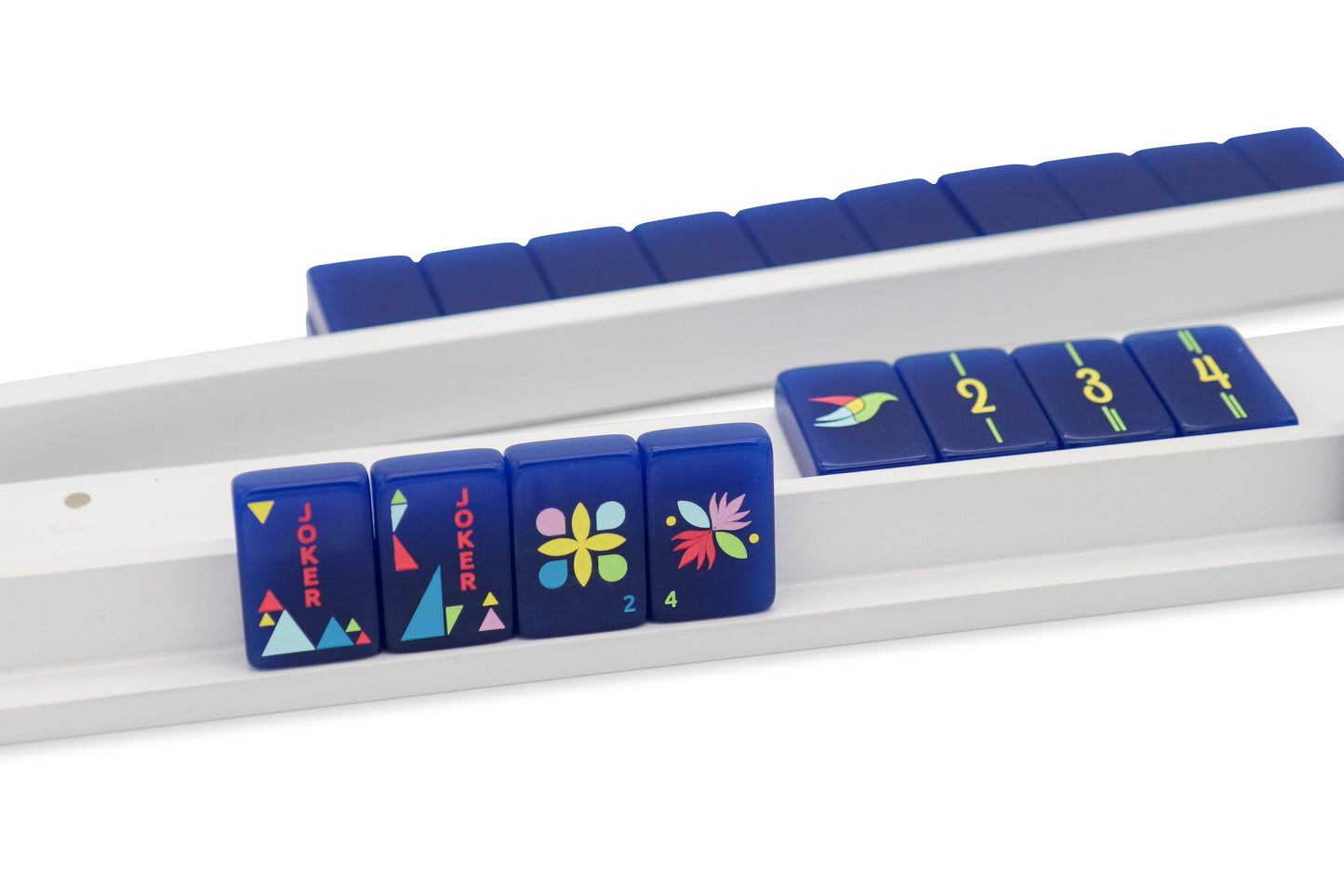 Navy Architectural Mahjong Tile Set-Fits the Poppy SoloMahj Board