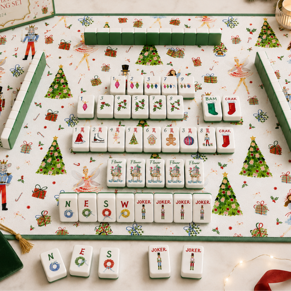 Holiday Lights Mahjong Kit (Preorder-Expected Ship date 9/15/26) Fits Clover SoloMahj board.