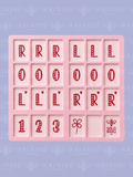 SoloMahj Poppy Board – Sweetheart Edition (Pink, Large Tiles)