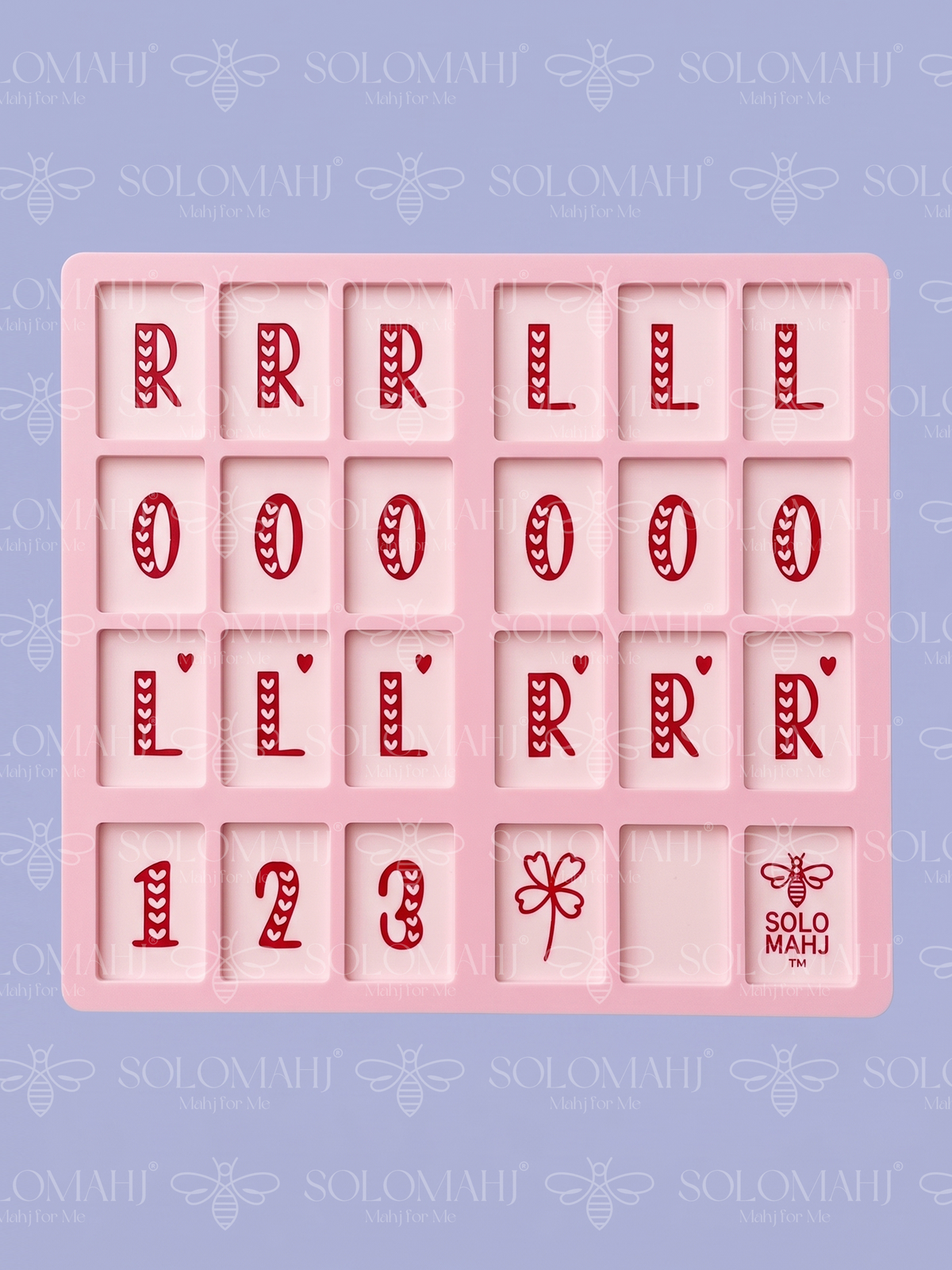 SoloMahj Clover Board – Sweetheart Edition (Pink)