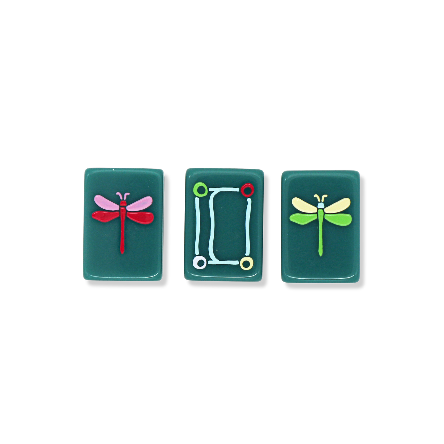 Free Spirit Teal Mahjong Tile Set-Fits the Poppy SoloMahj Board