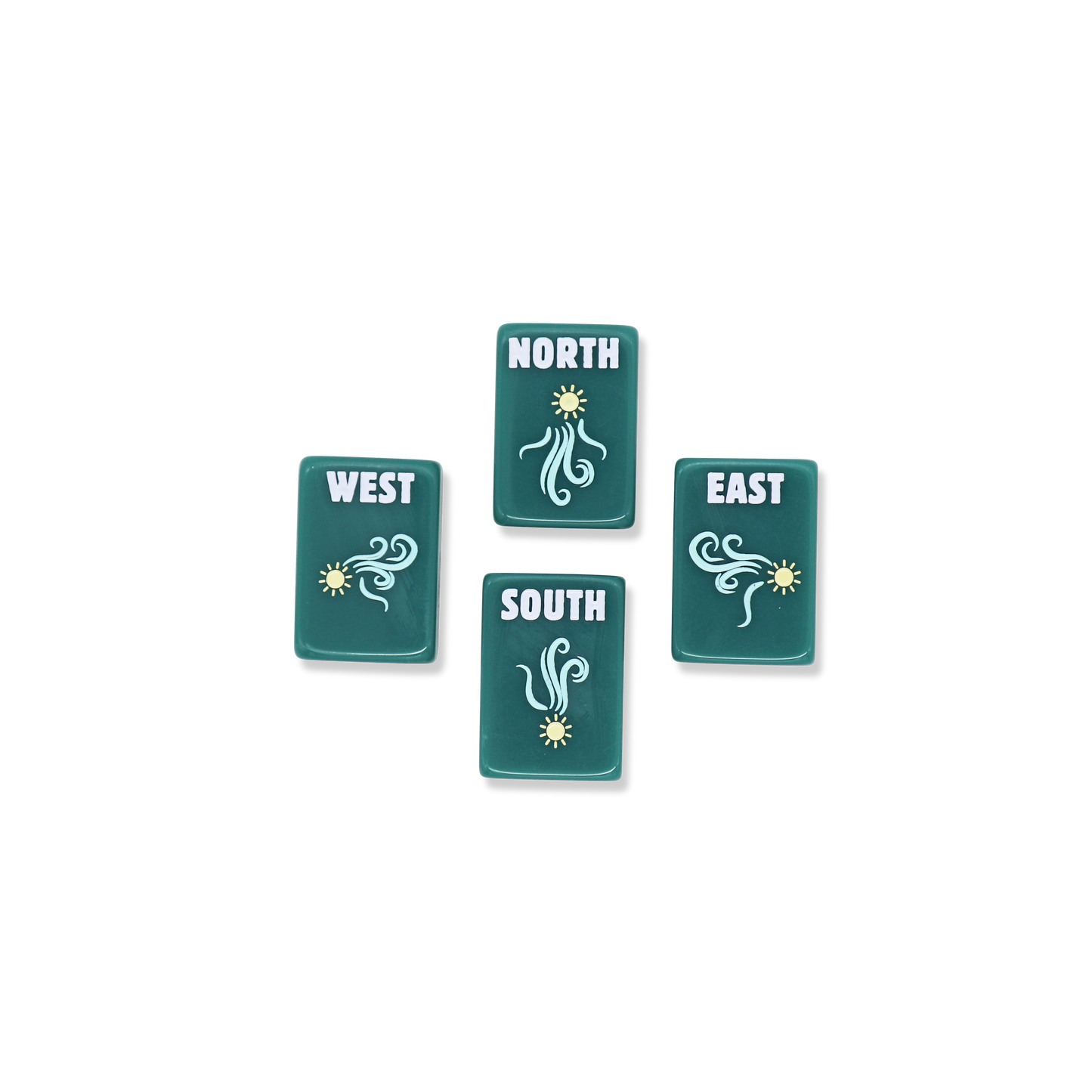 Free Spirit Teal Mahjong Tile Set-Fits the Poppy SoloMahj Board