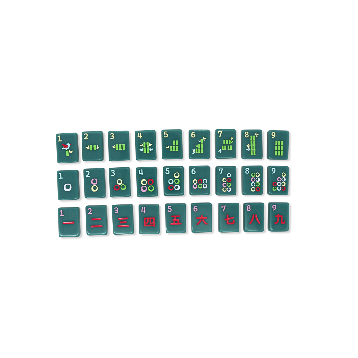 Free Spirit Teal Mahjong Tile Set-Fits the Poppy SoloMahj Board