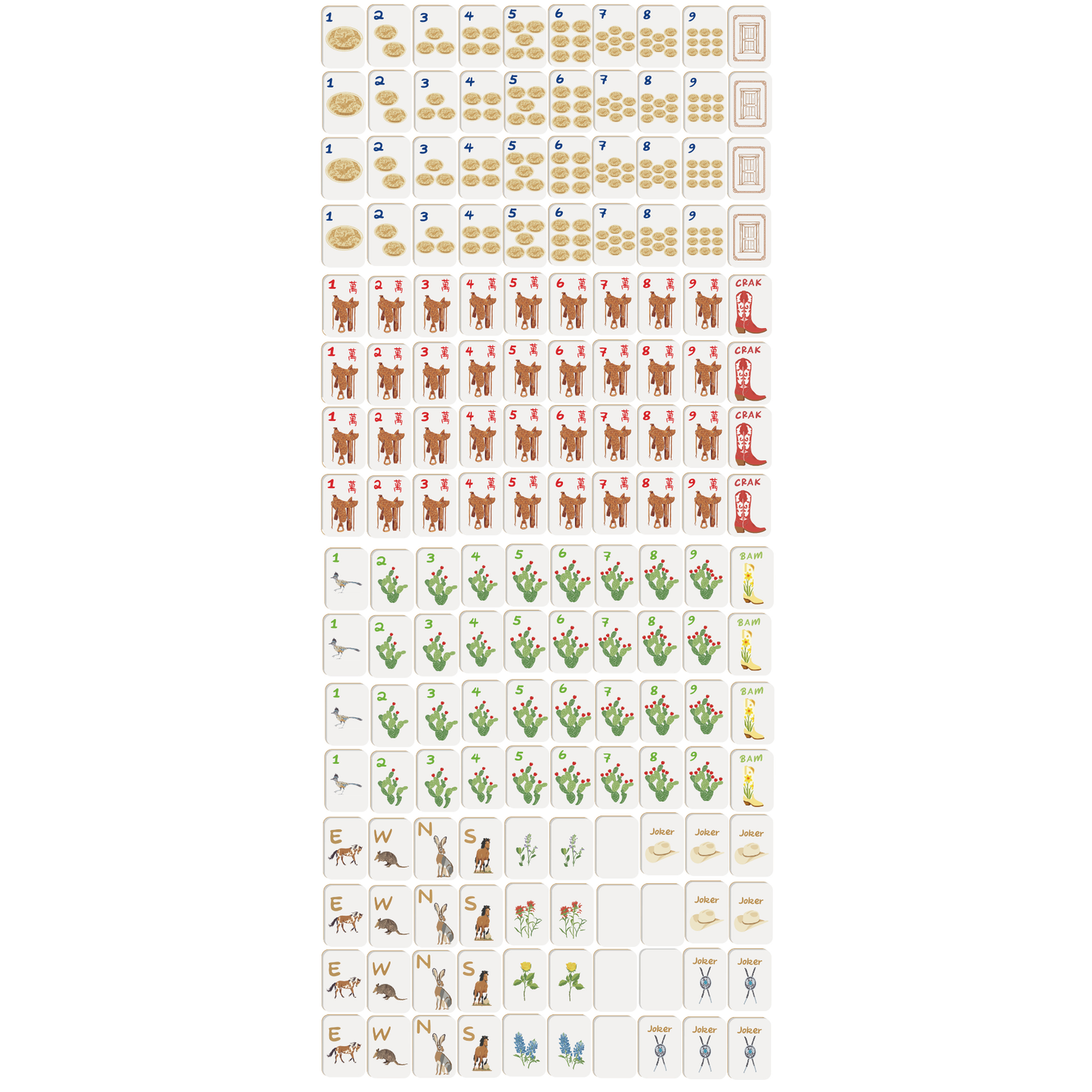 Out West Mahjong Tile Set | American Mahjong (Preorder – Ships Sept 15, 2026)