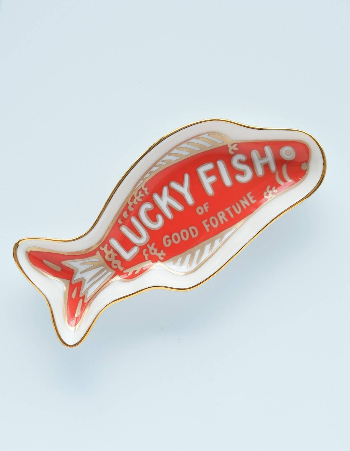 Fortune Fish Porcelain Dice Dish