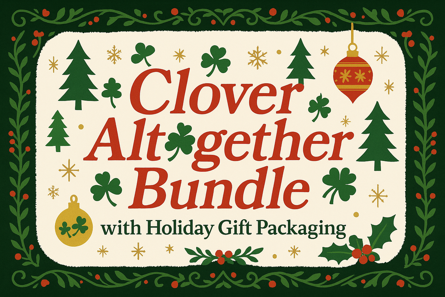 Clover Altogether Bundle with Holiday Gift Packaging - Christmas Graphics