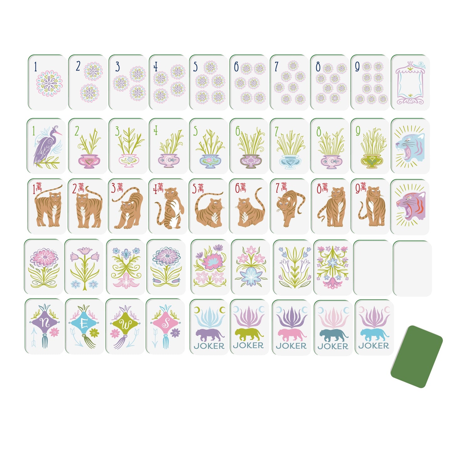 Moon Tiger Mahjong Tiles (Preorder-expected ship date 9/15/26)