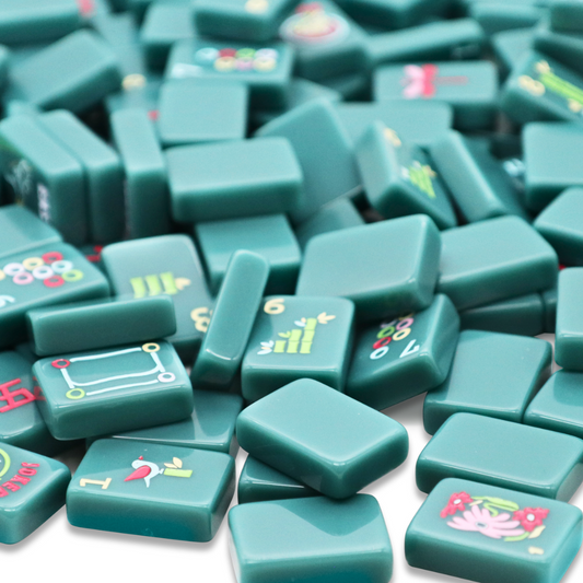 Free Spirit Teal Mahjong Tile Set-Fits the Poppy SoloMahj Board