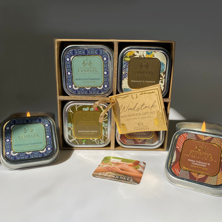 Woodstock Gift Set | 2-in-1 Soy Lotion Candles